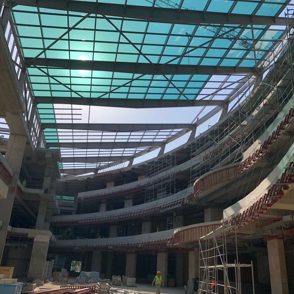 All Structural Steel Construction Works In Shopping Mall